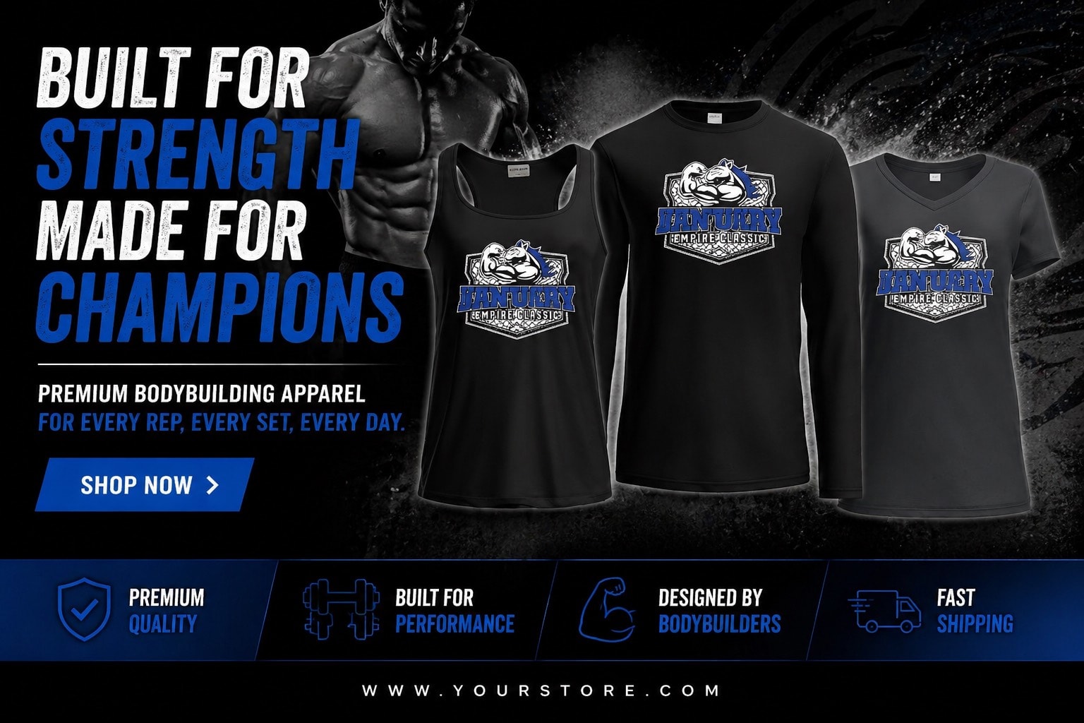 NGA Universe bodybuilding apparel collection
